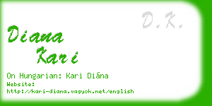 diana kari business card